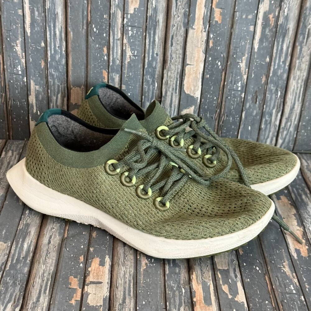 Allbirds Tree Dasher 2 Running Shoes Mens 10 Green Wool Lightweight Comfort